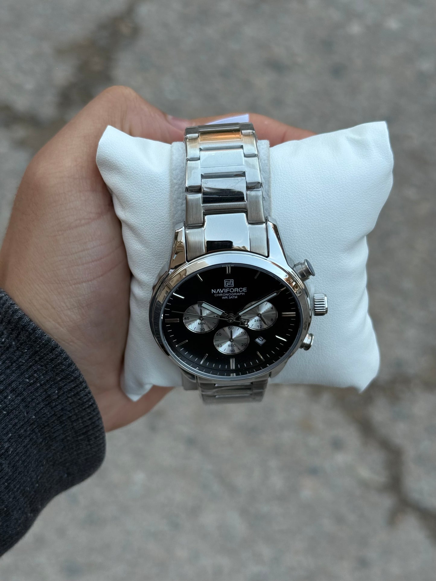 NAVIFORCE NF8076 Argent/Noir
