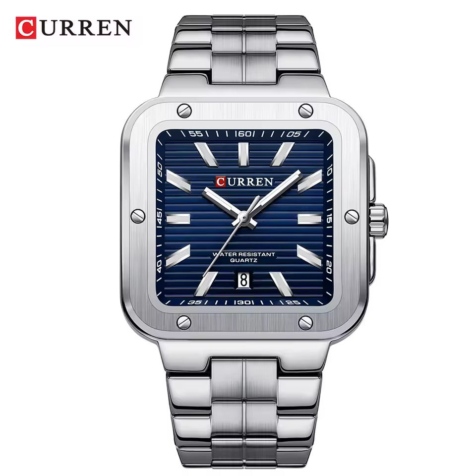CURREN - M8479 Argent / Bleu