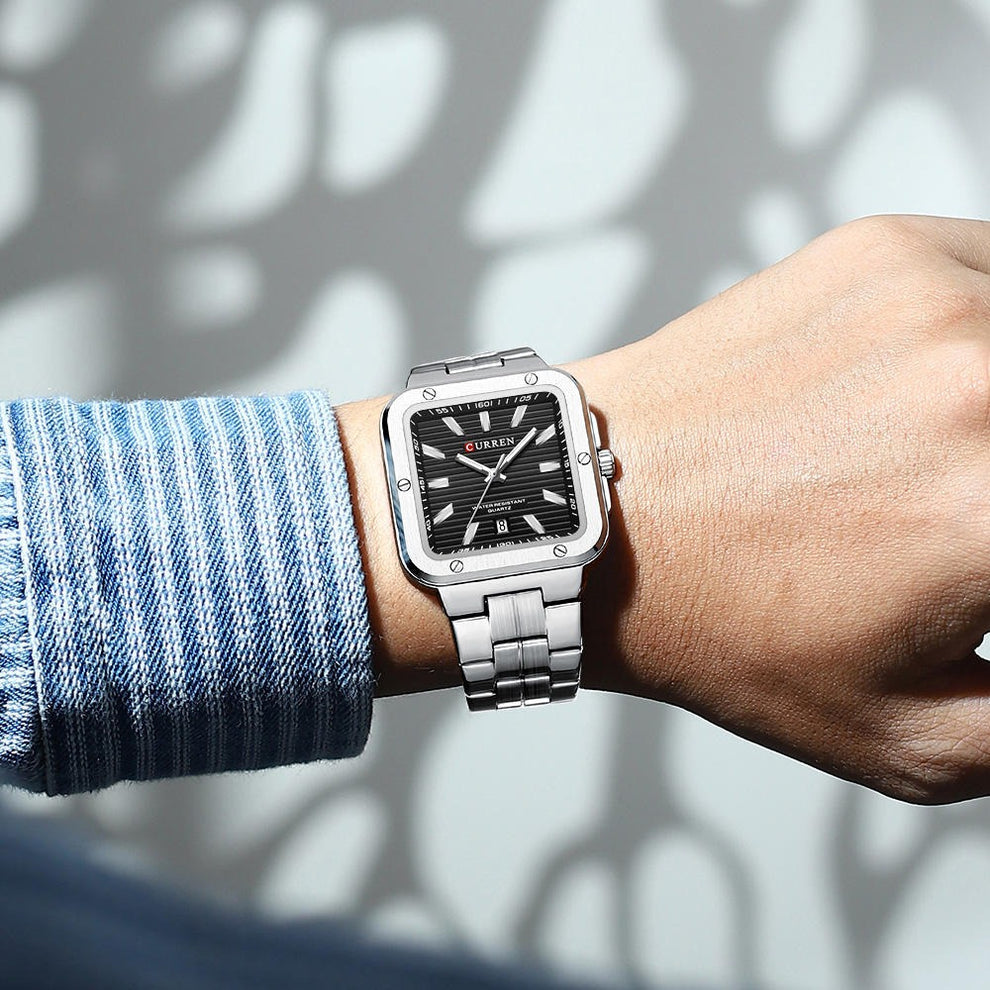 CURREN - M8479 Argent / Noir
