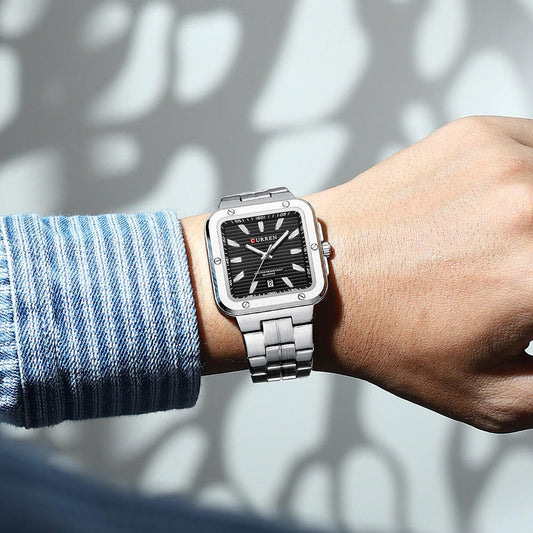 CURREN - M8479 Argent / Noir