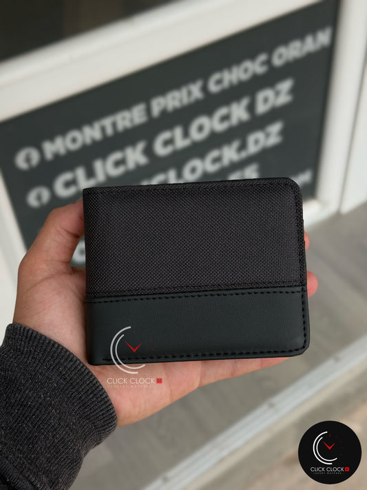 Portefeuille Demi Tissu Noir