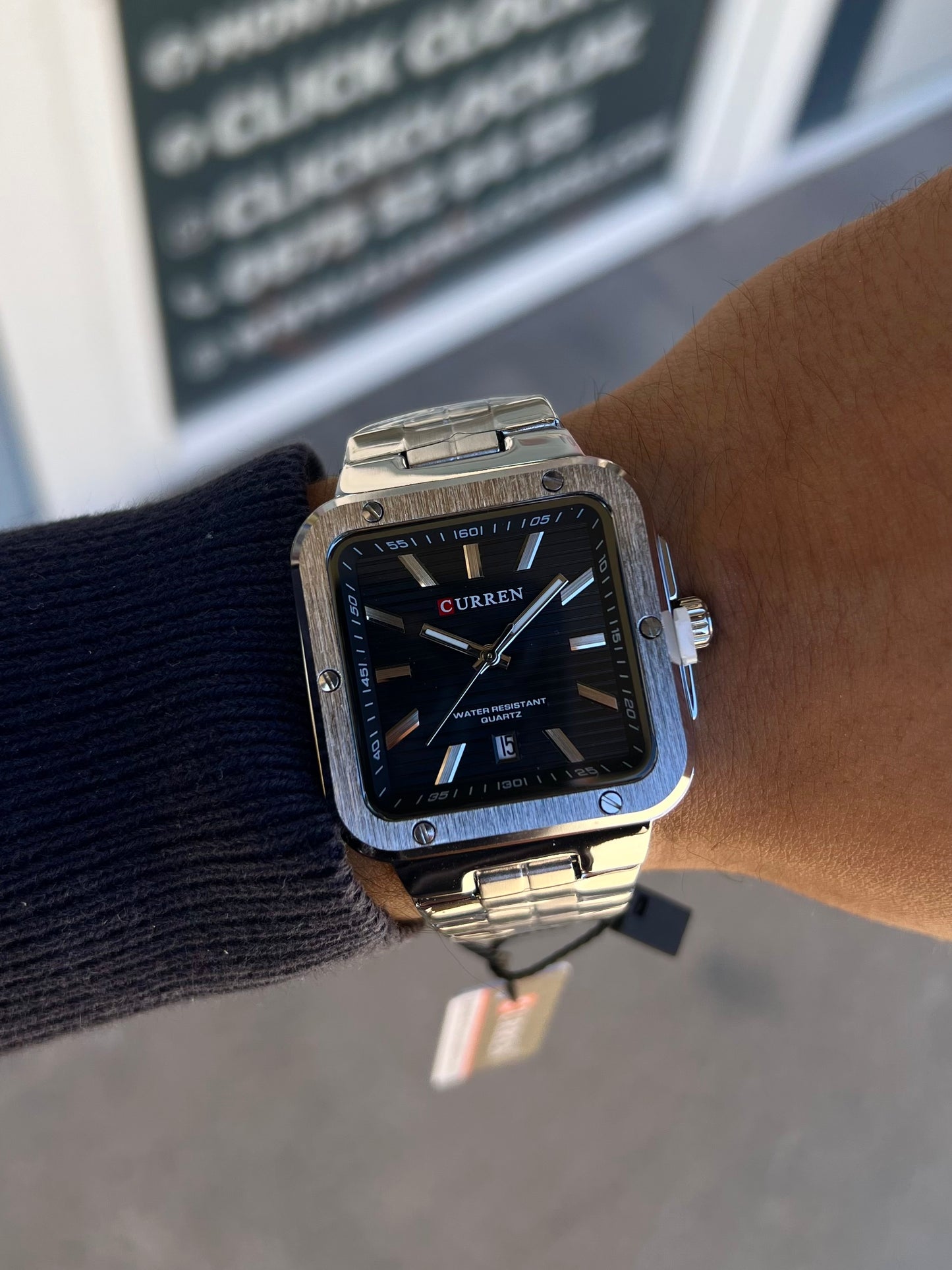 CURREN - M8479 Argent / Noir