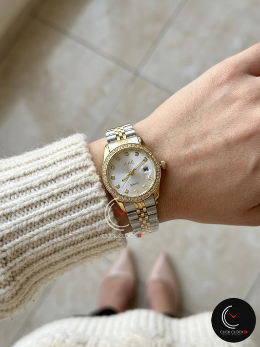 IEKE Rond8 Rlx Deux tons Gold/Silver/White