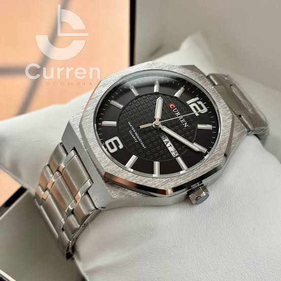 CURREN - M8476 Argent / Noir