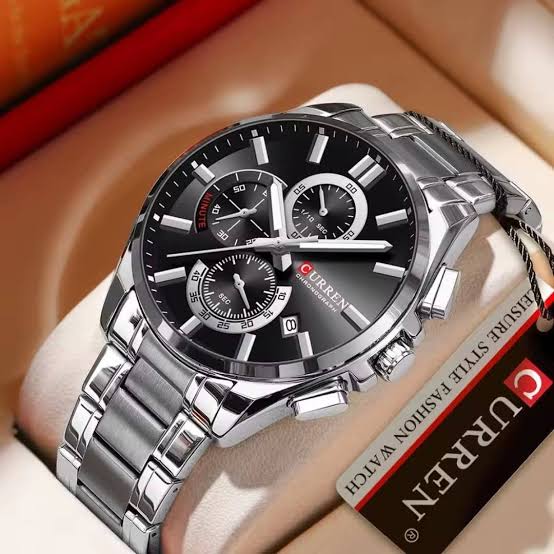 CURREN M8475 Argent / Noir