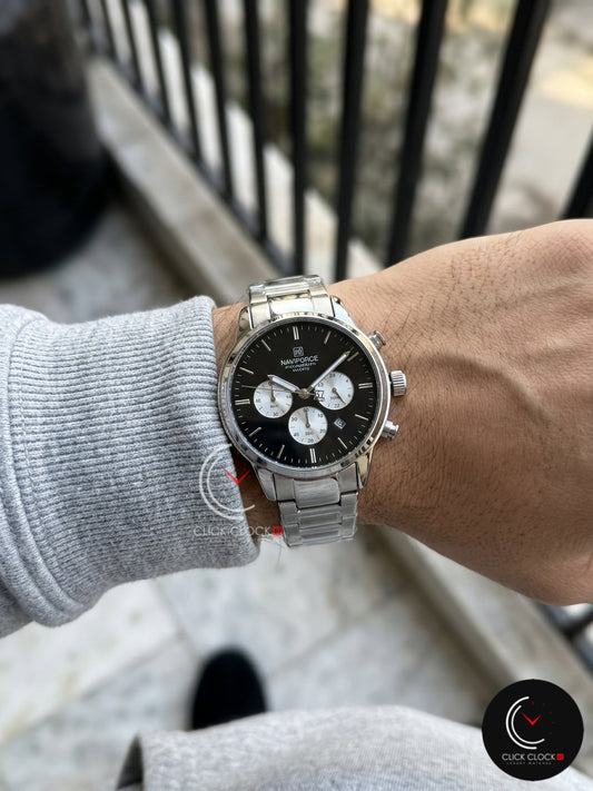 NAVIFORCE NF8076 Argent/Noir