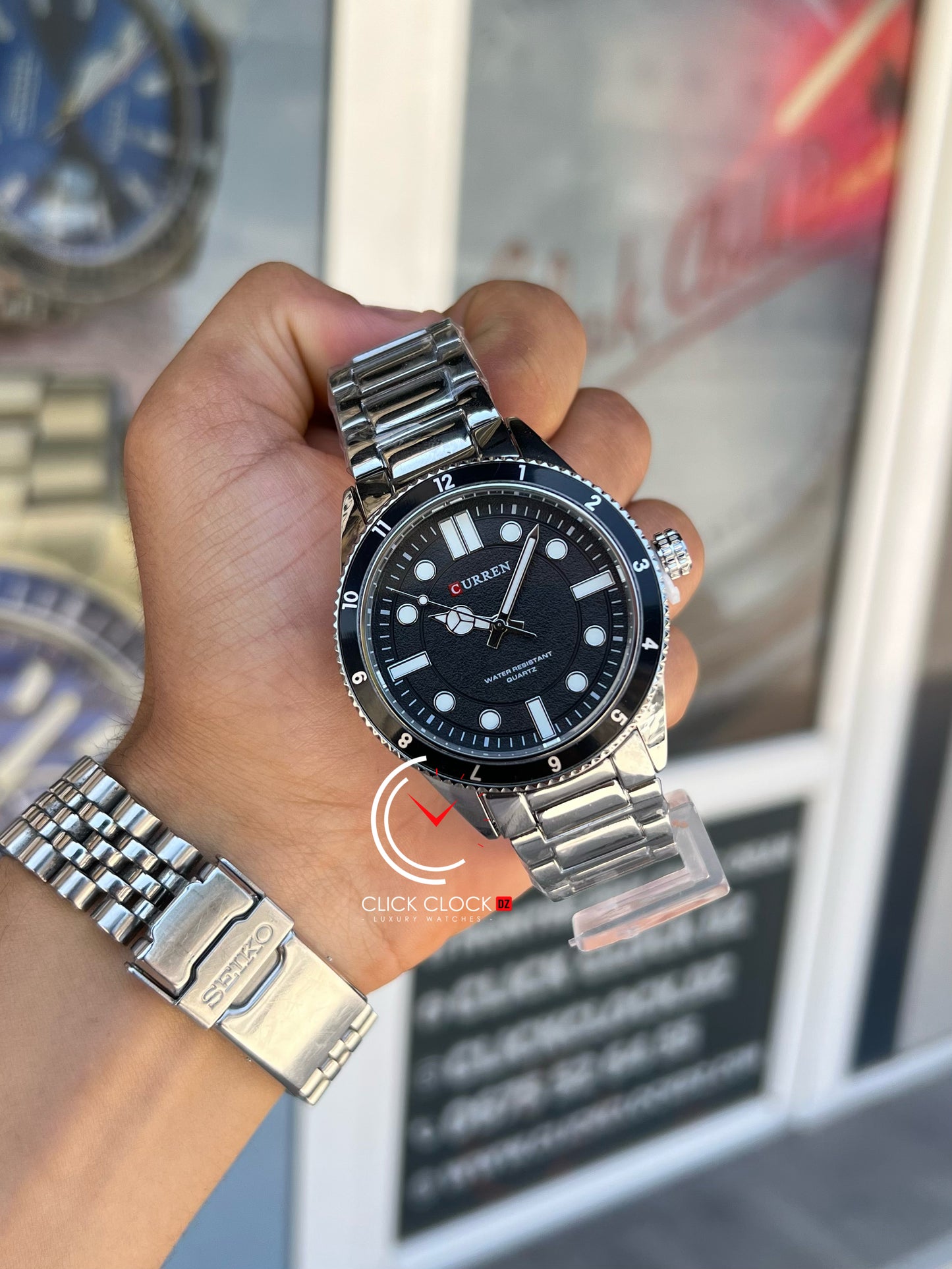 CURREN - M8450 Argent / Noir