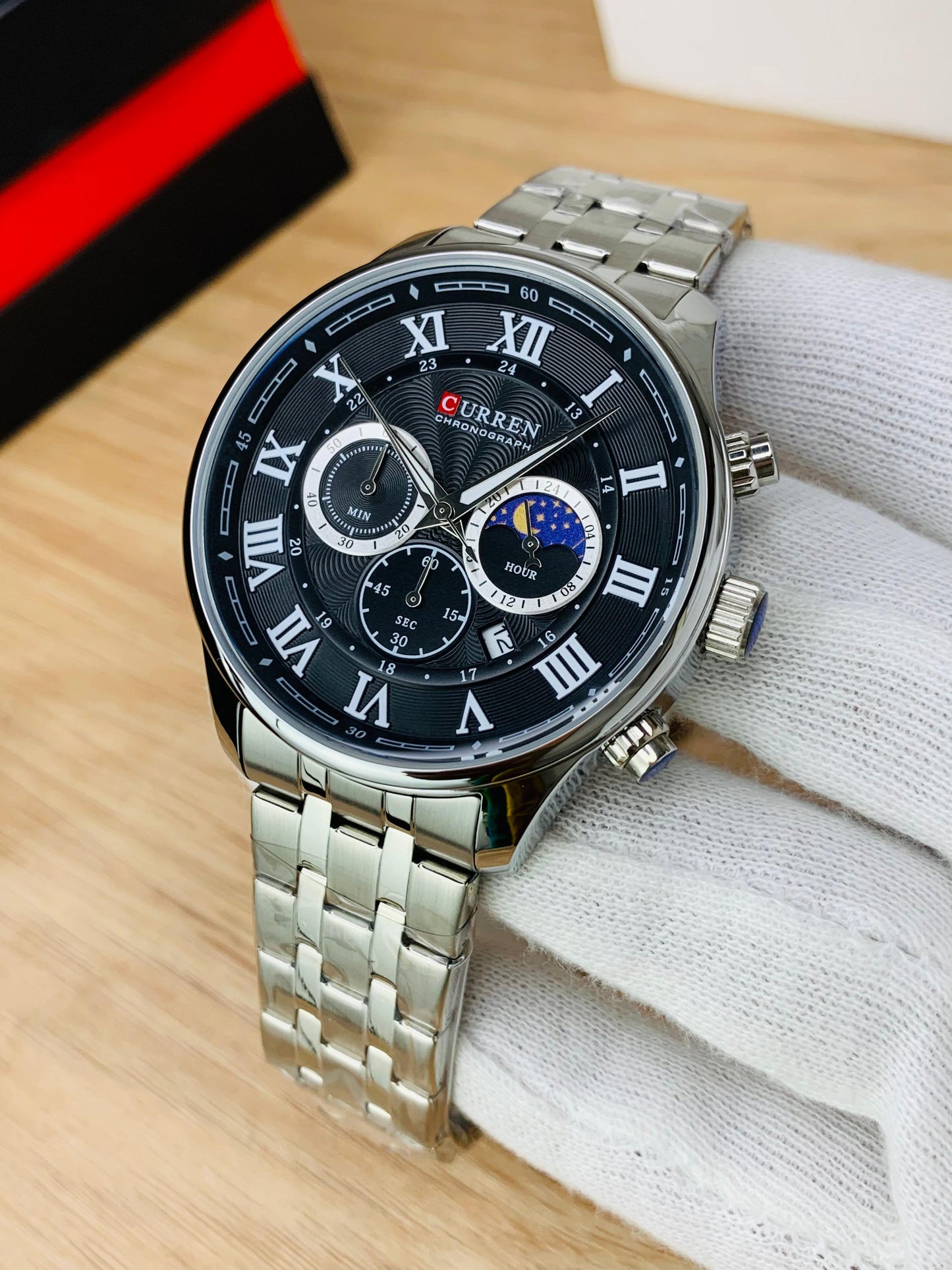 CURREN M8427 Argent / Noir