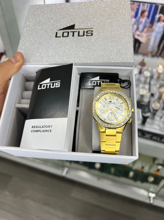 LOTUS 18873/1 Gold / White