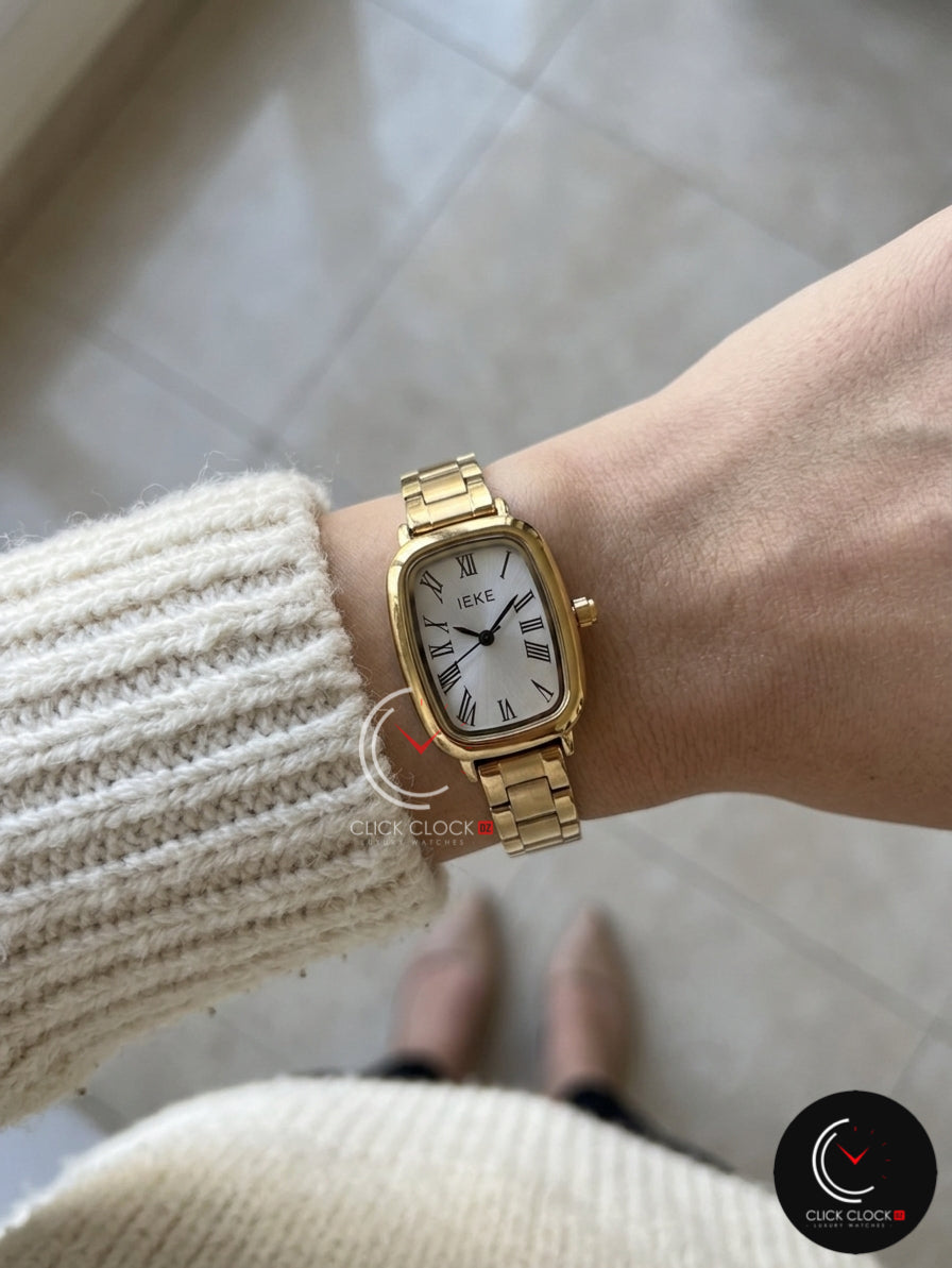 IEKE RECT3 Arrondi Gold/White