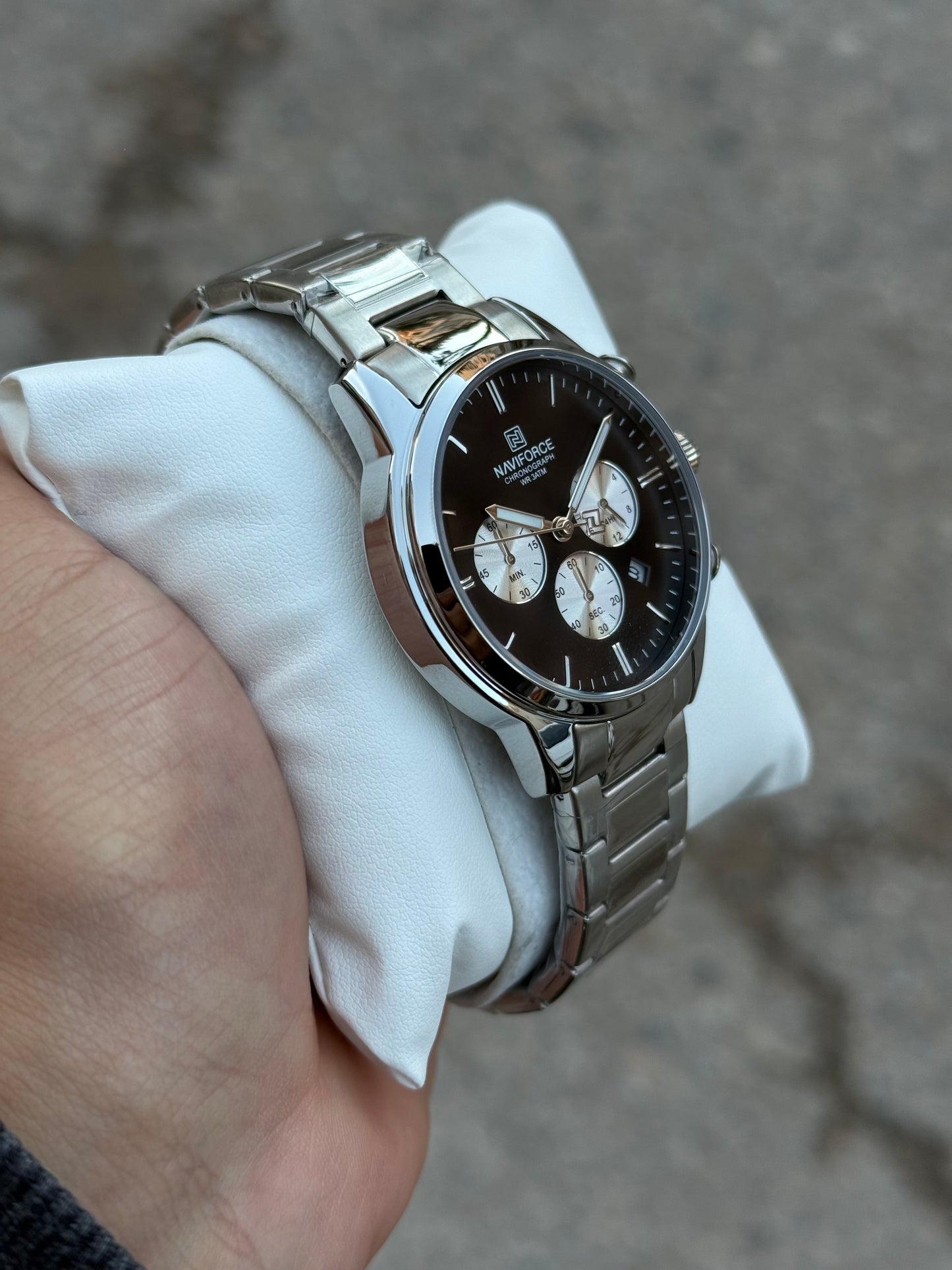 NAVIFORCE NF8076 Argent/Noir