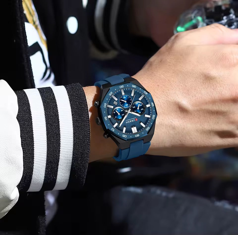 CURREN M8489 Bleu