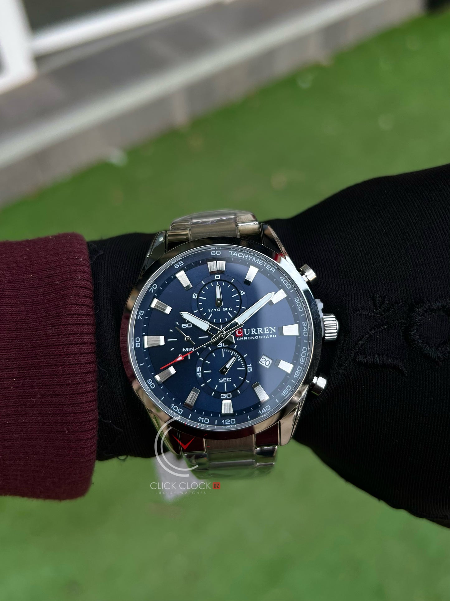 CURREN M8445 Argent / Bleu