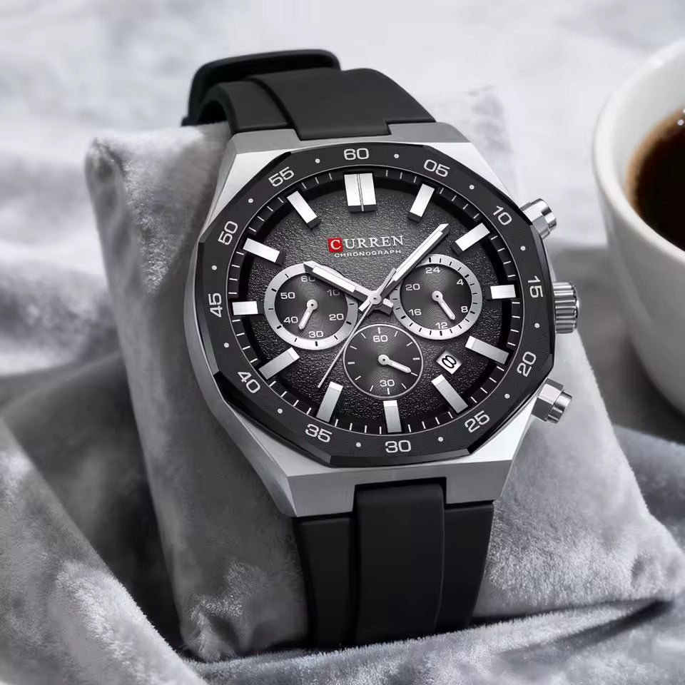CURREN M8489 Noir / Argent