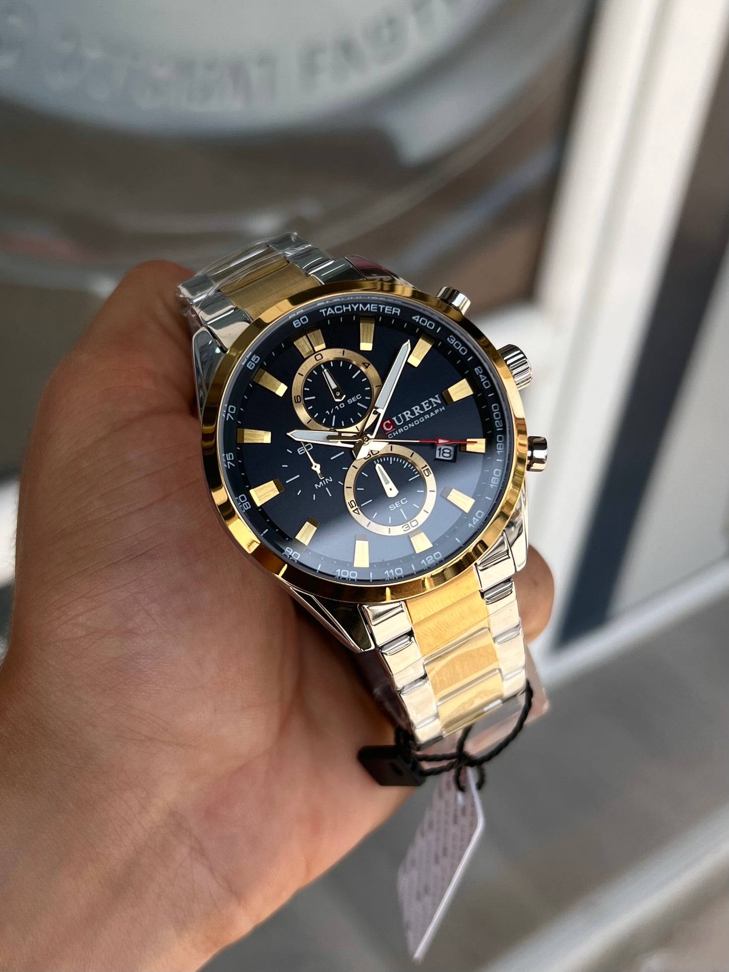 CURREN M8445 Argent / Doré / Noir