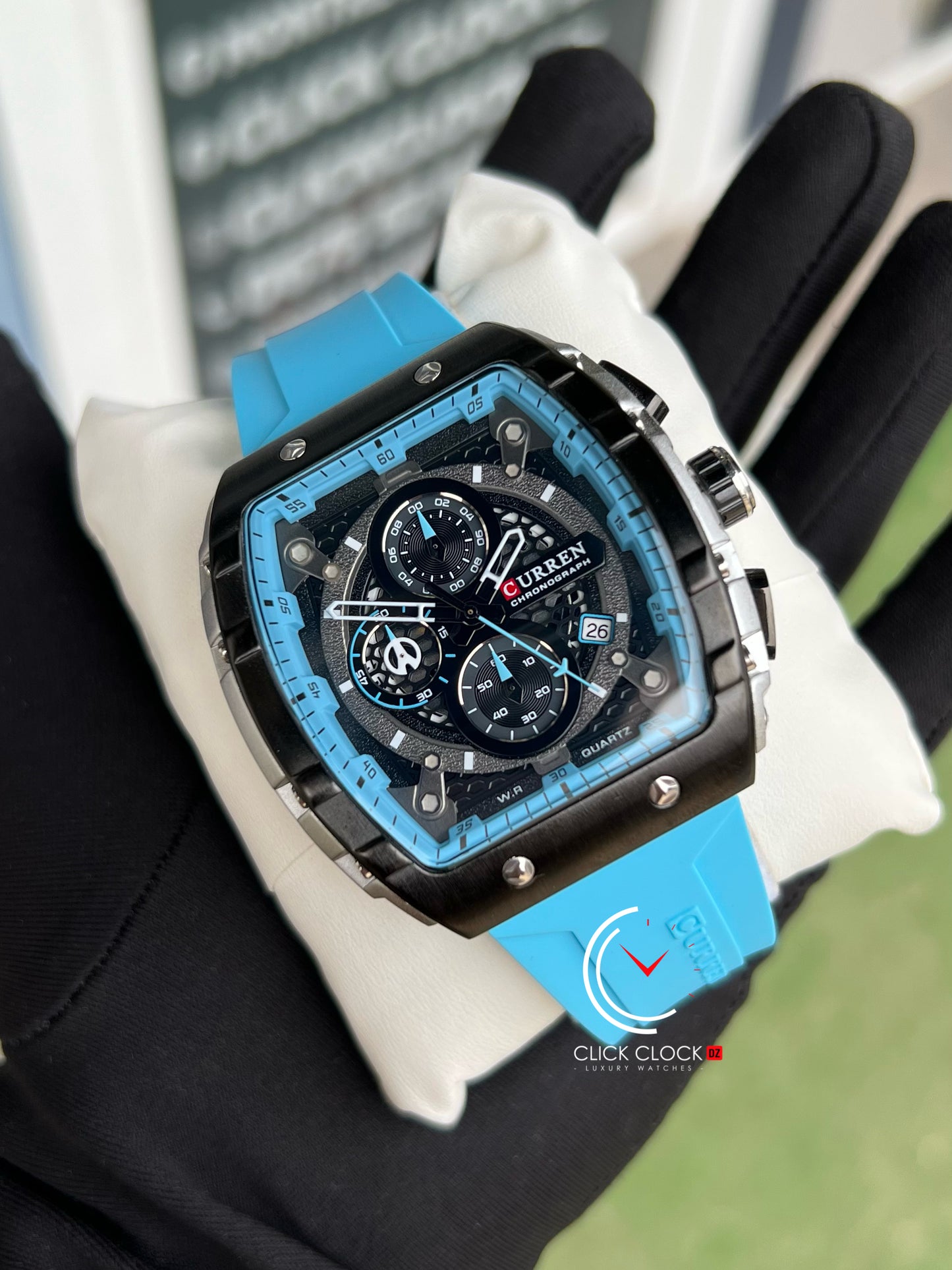 CURREN M8442 Bleu ciel