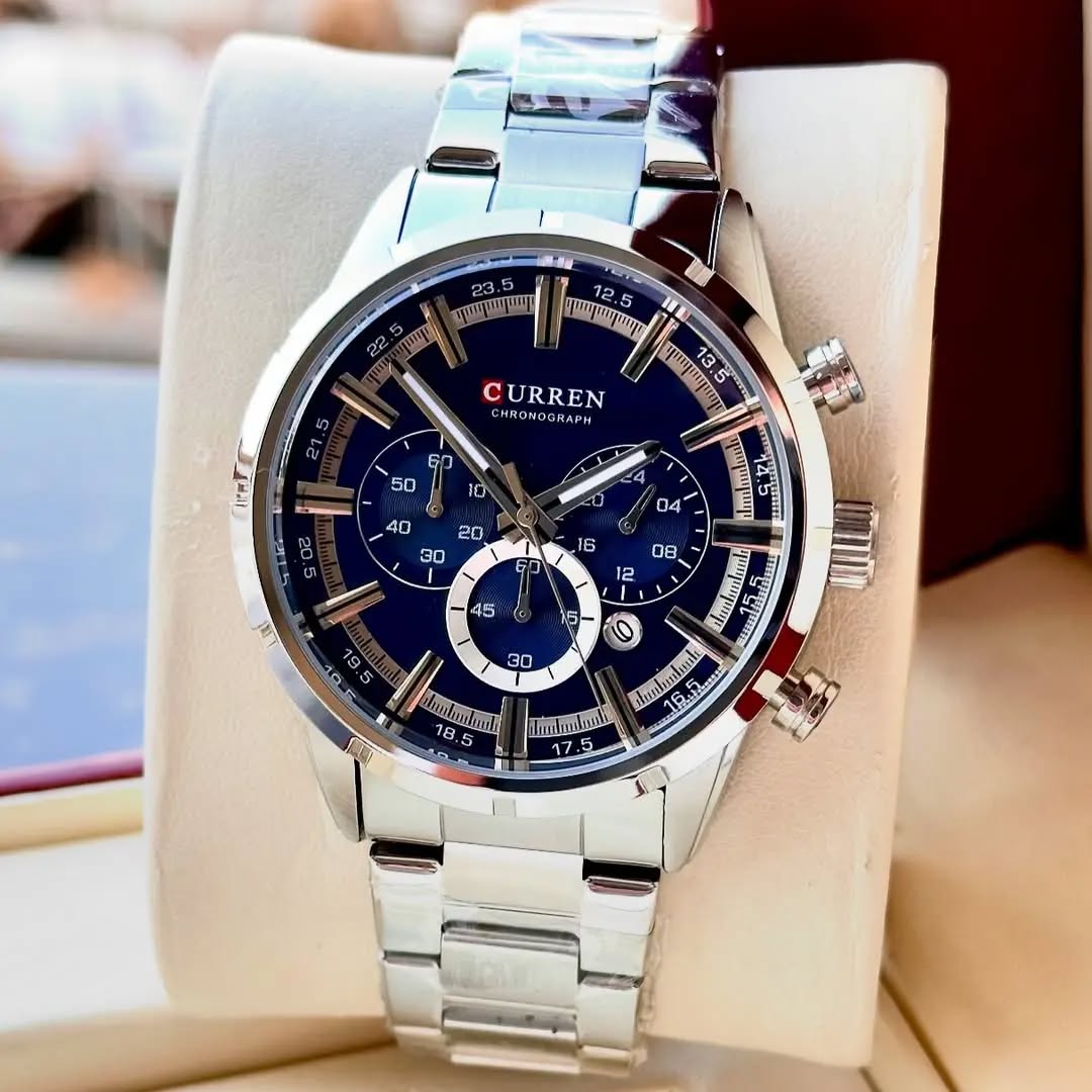 CURREN - M8355 argent / Bleu