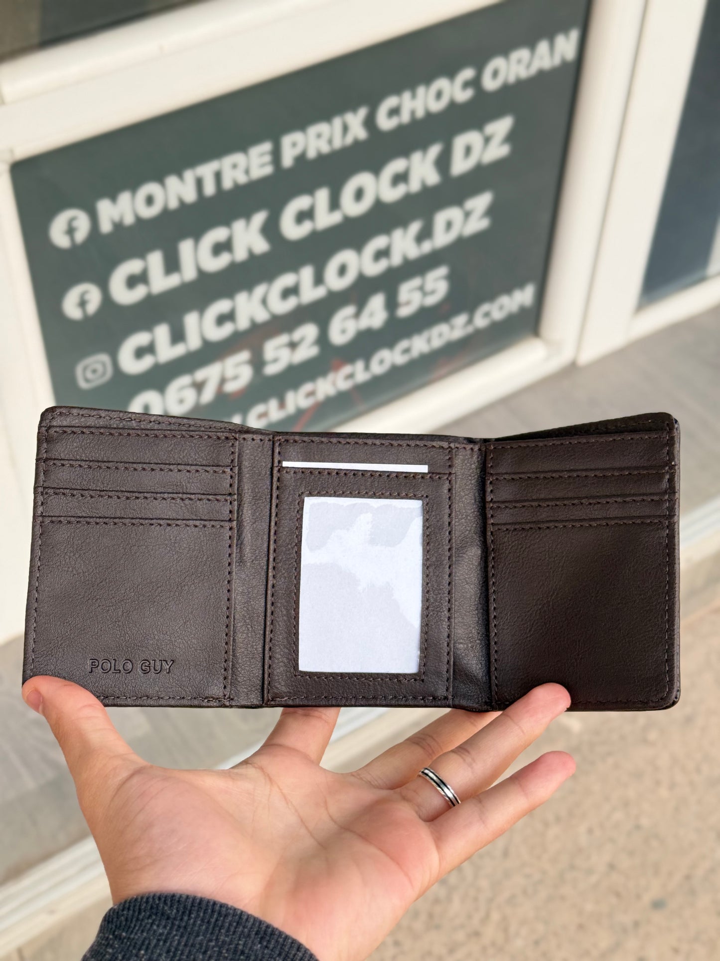 Portefeuille POLO GUY Marron