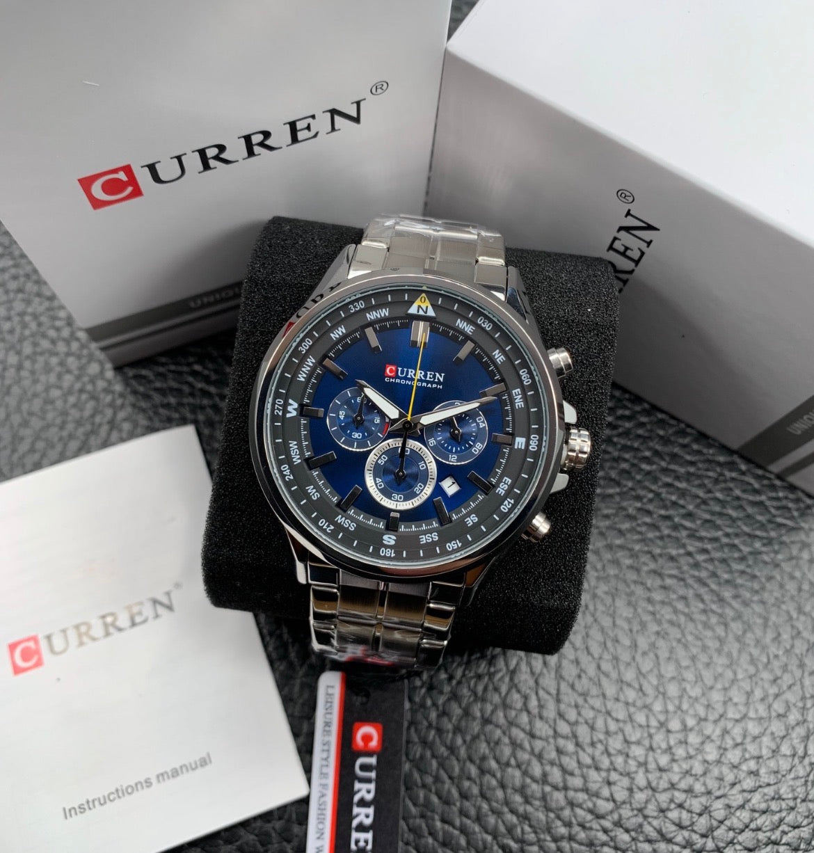 CURREN - M8399 Argent / Bleu