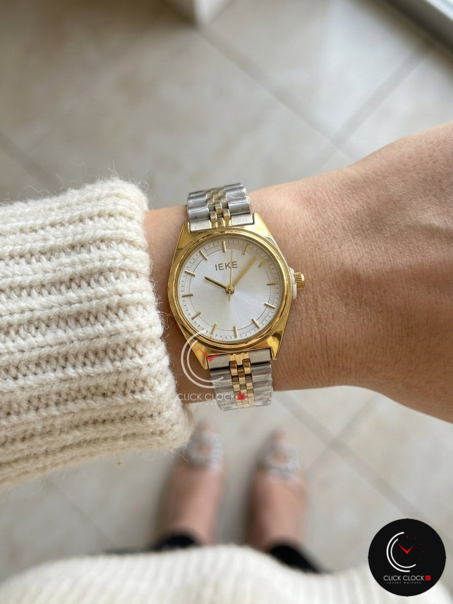 IEKE Rond7 Deux tons Gold/Silver/White