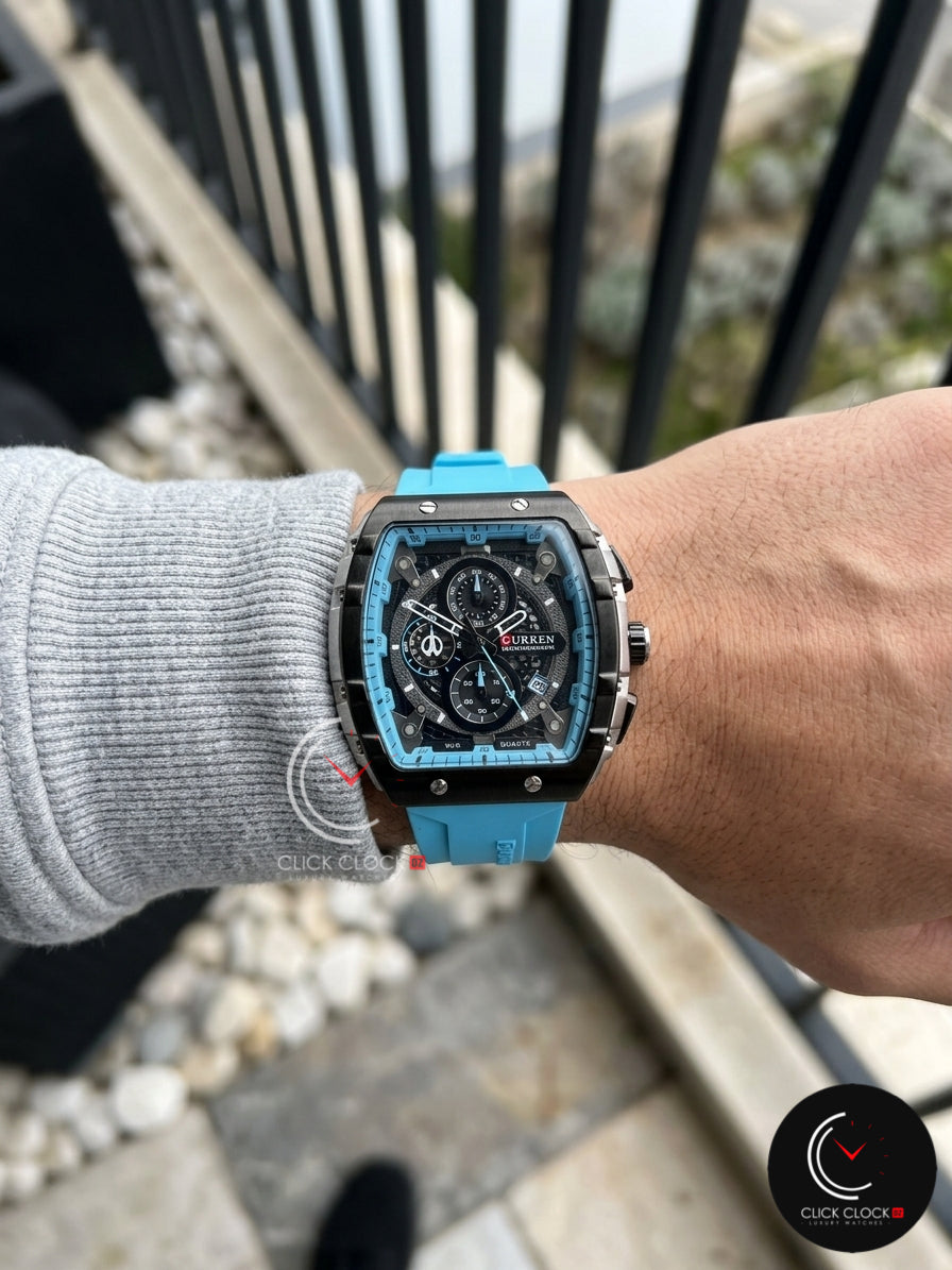 CURREN M8442 Bleu ciel