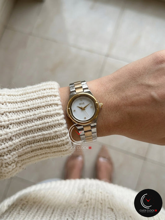 IEKE Rond2 Deux tons Gold/Silver/White