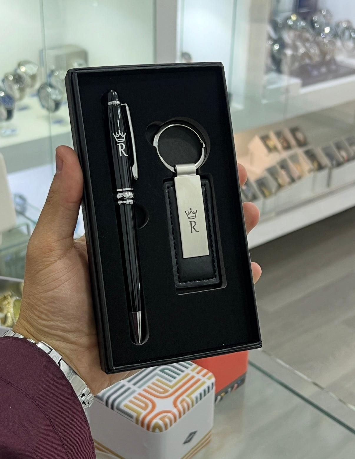 Pack Stylo + Porte clé  BLACK (2 pièces)