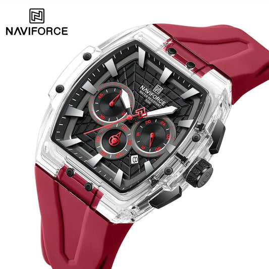 NAVIFORCE NF6113 Rouge / Transparent