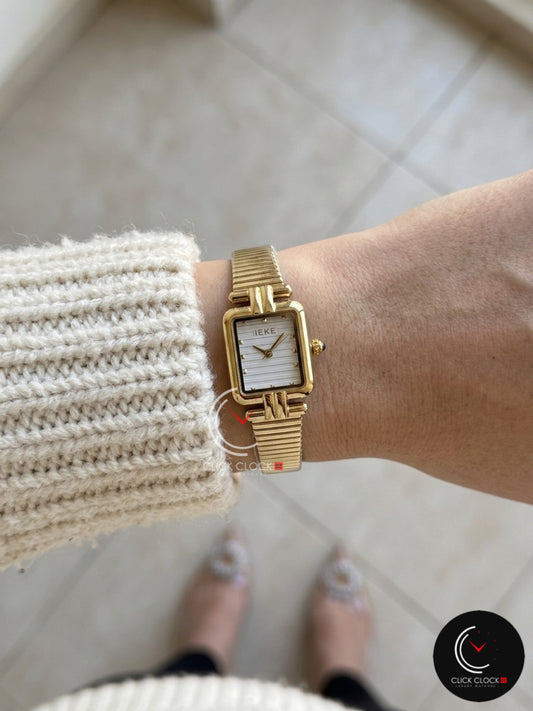 IEKE RECT5 Asc Gold/White