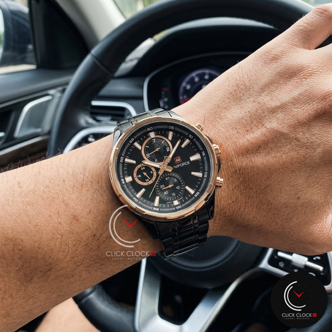 NAVIFORCE NF9089 Noir/Bronze