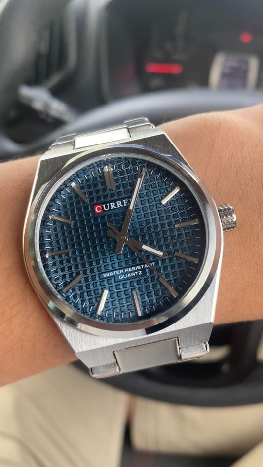 CURREN - M8439 Argent / Bleu