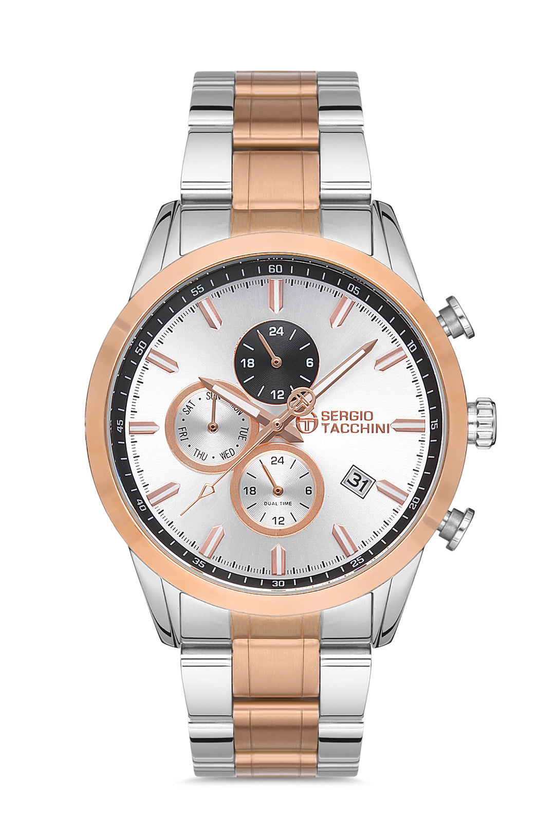 SERGIO TACCHINI ST.1.10149.3 Deux Tons Silver / Rose Gold / White
