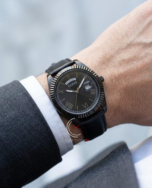 GUESS GW0335G1 Black leather