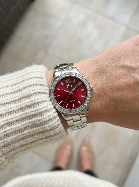 LOTUS 18883/6 Silver / Red