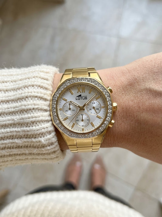 LOTUS 18873/1 Gold / White